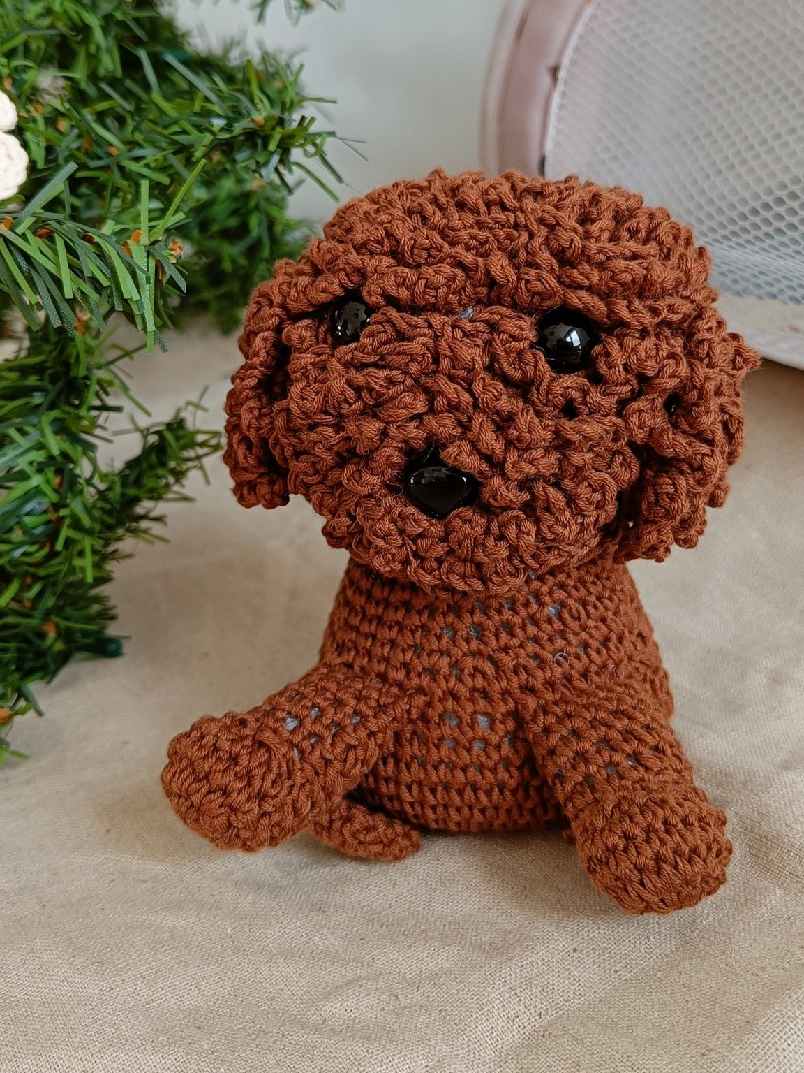 perrito marron hecho a mano bebe perrito marron hecho a mano bebe