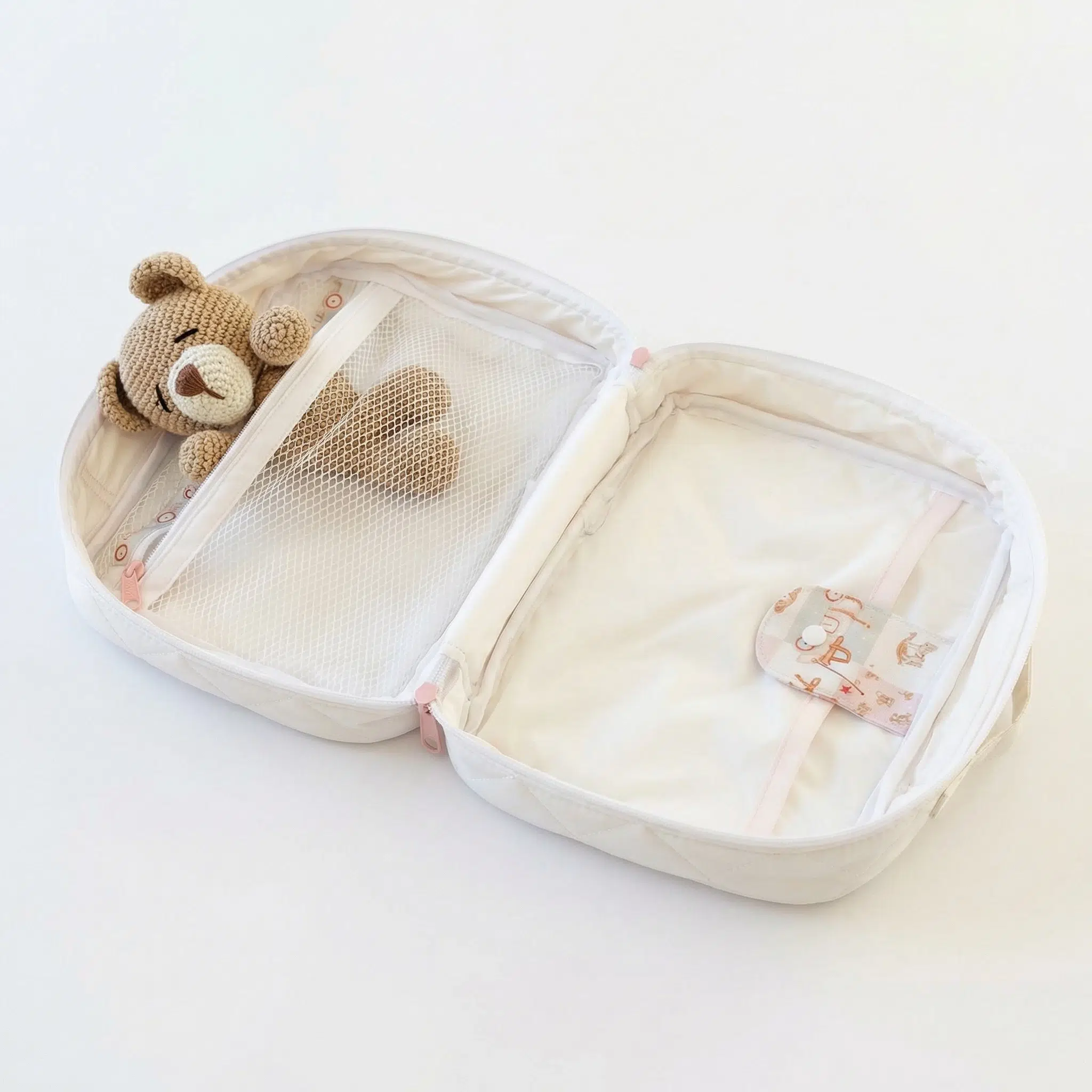 Interior neceser organizador bebé Petit Miu con compartimentos Interior neceser organizador bebé Petit Miu con compartimentos