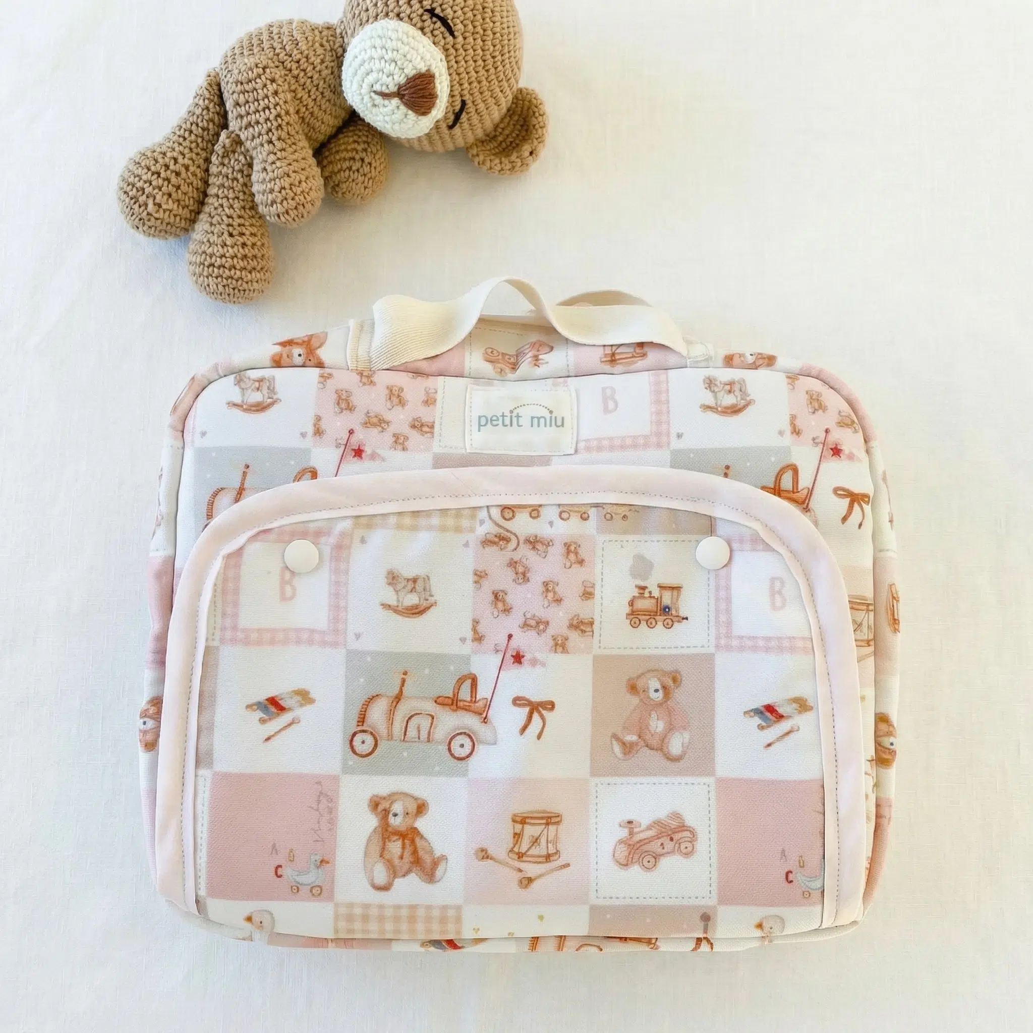 Neceser organizador para bebé Petit Miu con estampado infantil Neceser organizador para bebé Petit Miu con estampado infantil