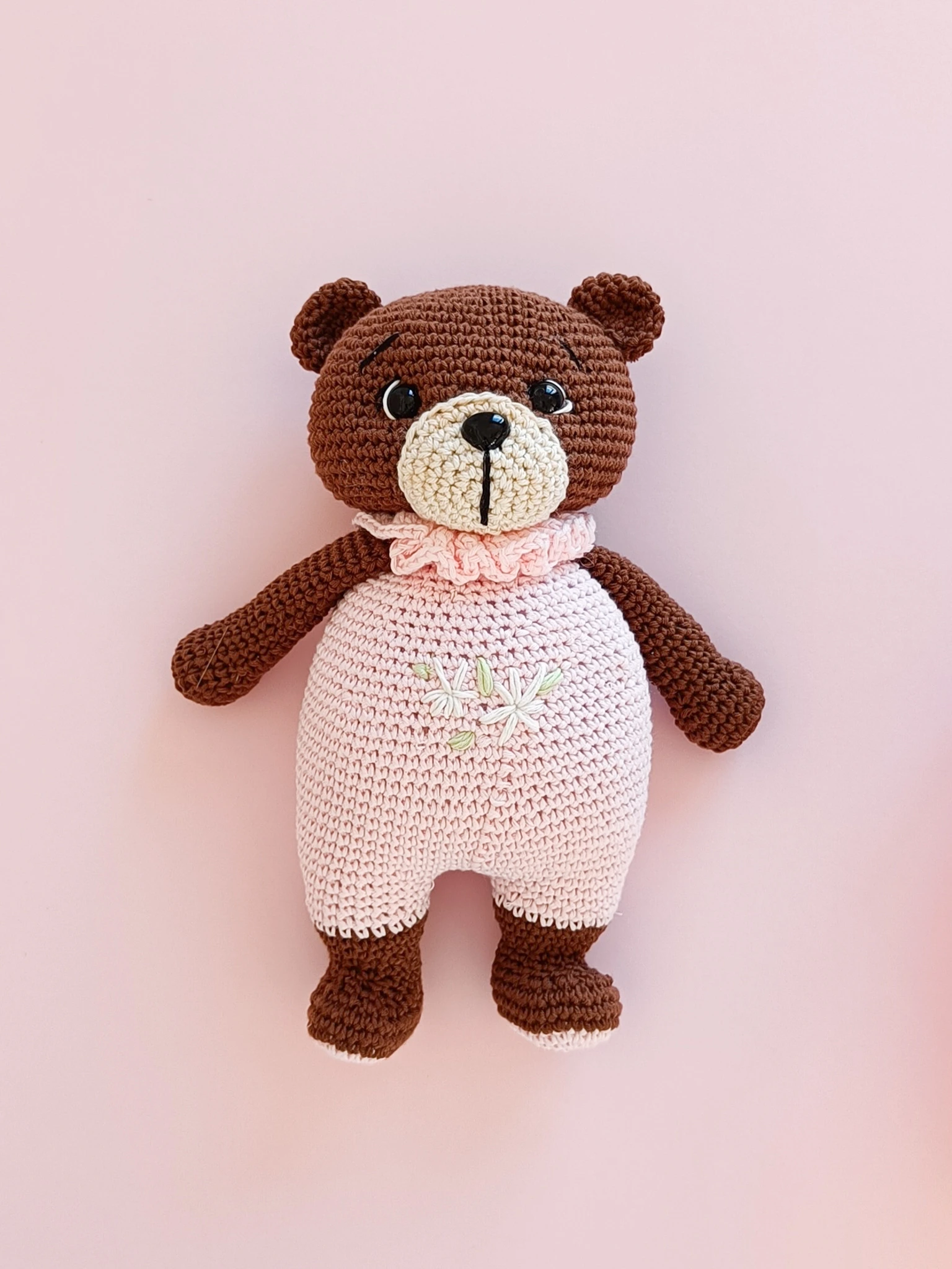 Osito de punto rosa para bebé Petit Miu Osito de punto rosa para bebé Petit Miu