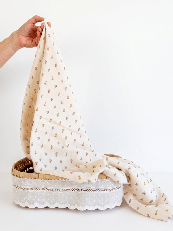 Muselina XXL para bebé de 100 x 100 cm con estampado floral, suave y ligera, ideal para recién nacidos